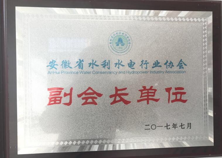 安徽省水利水电行业协会“副会长”单位